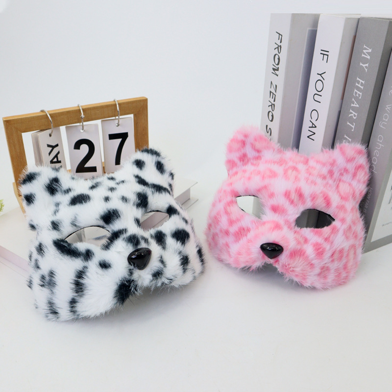 Respirator Half Face - Furry Cat Mask Half Face Leopard