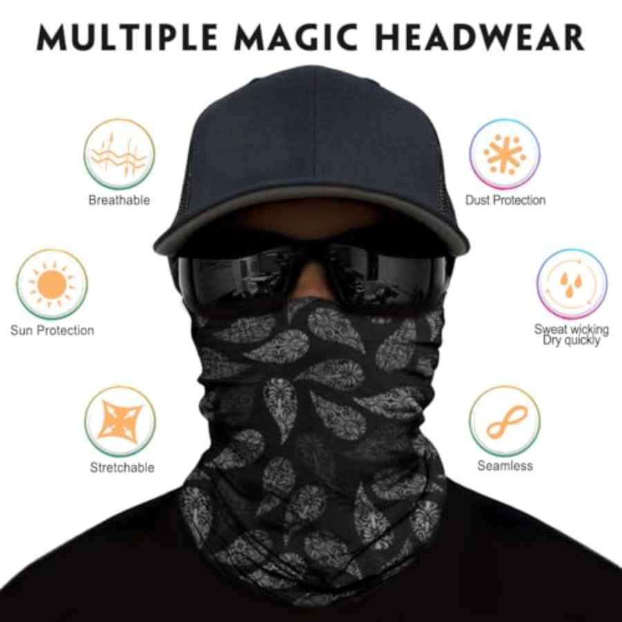 Neck Gaiter for Men Women Head - Neck Gaiter Face Cover reseña y precio