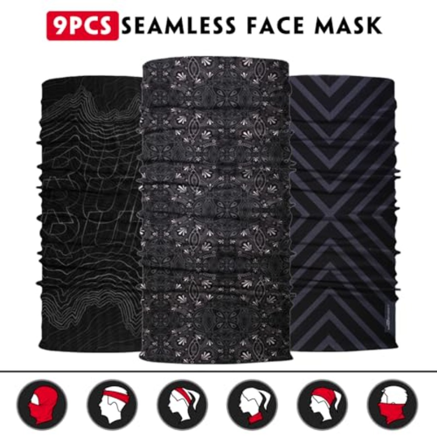Neck Gaiter for Men Women Head - Neck Gaiter Face Cover reseña y precio