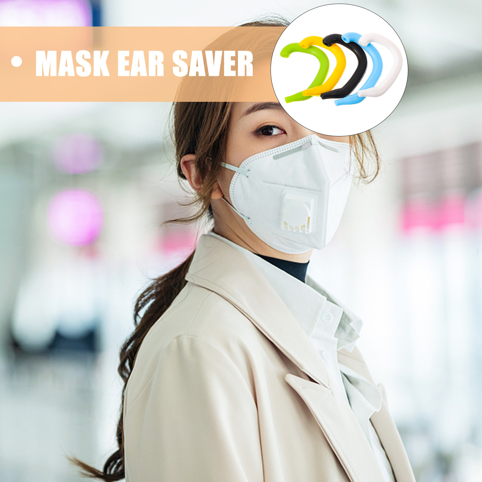 5Pcs Premium Silicone Ear Save - Disposable Surgical Mask reseña y precio