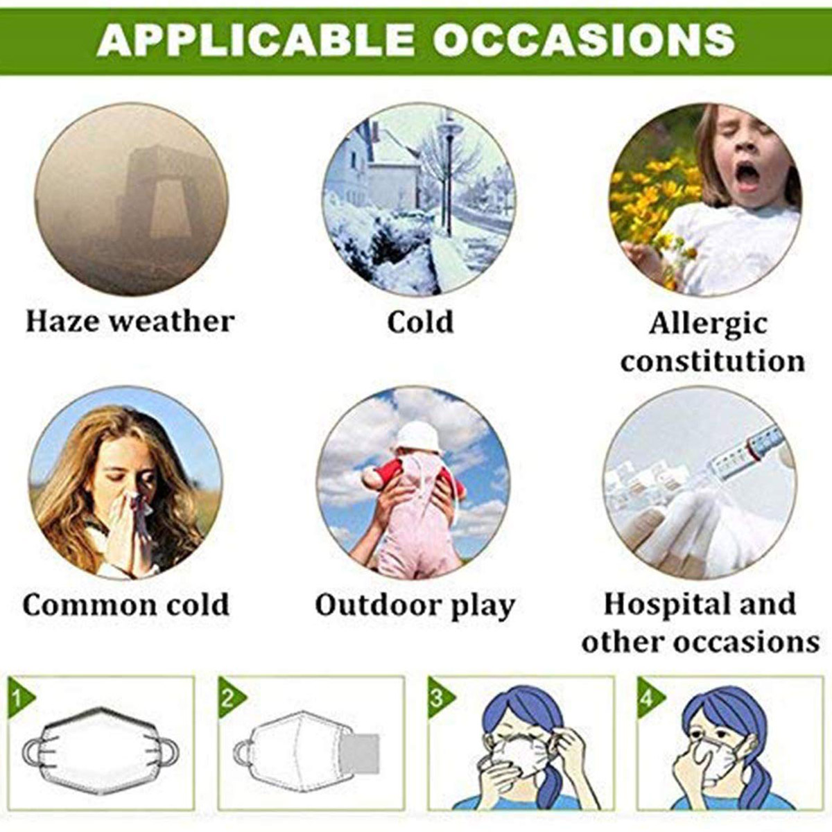 Adjustable Face Mask Anti-dust - Pm2.5 Filter Insert reseña y precio