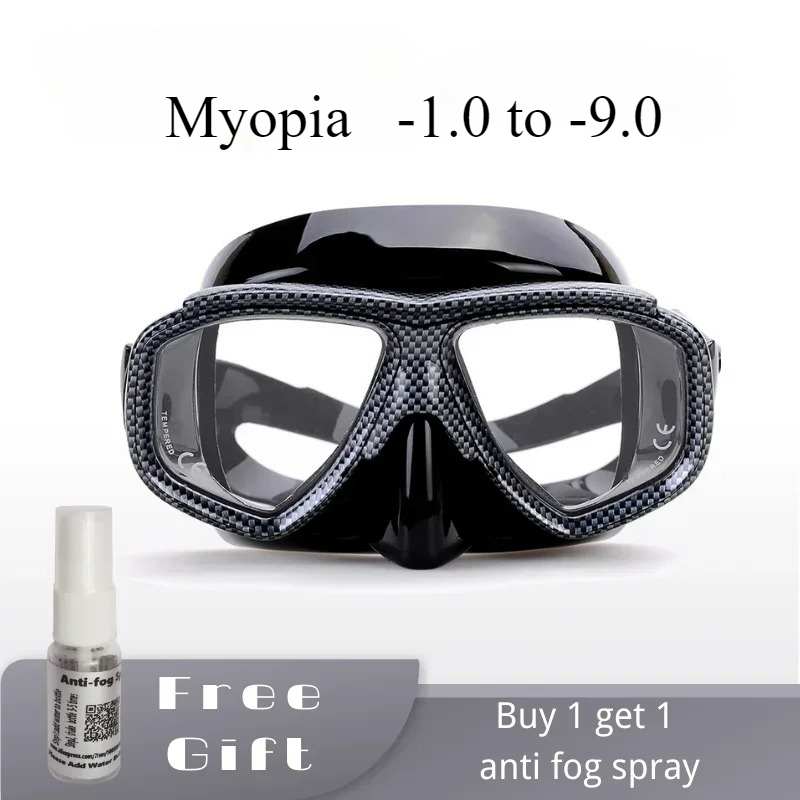 Myopia scuba diving Mask Snake - Anti Pollution Mask reseña y precio