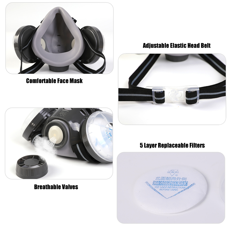New Anti Dust Mask Full Face R - Anti Pollution Mask reseña y precio