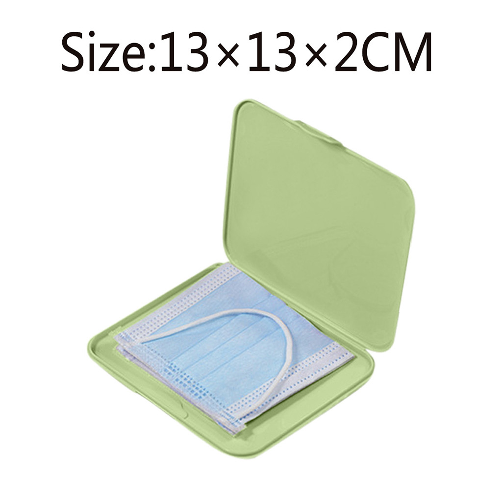 Pink Mask Cover Green Box Mask - Face Mask Storage Box reseña y precio