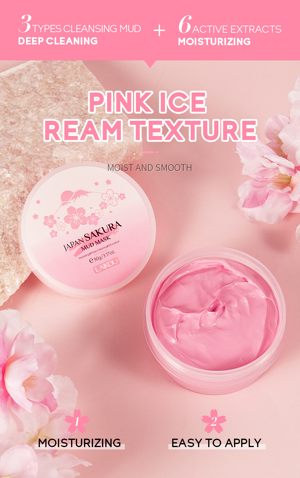 LAIKOU Sakura Clay Mask 25g/90 - Dust Mask Construction reseña y precio