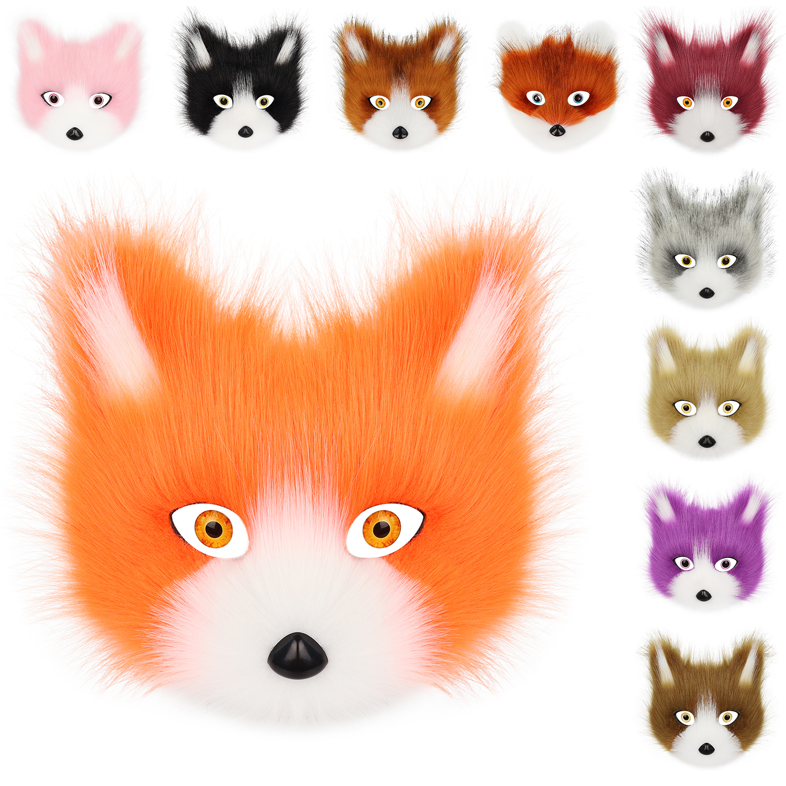 Plush Animal Fox Wolf Mask Plu - Respirator Half Face reseña y precio