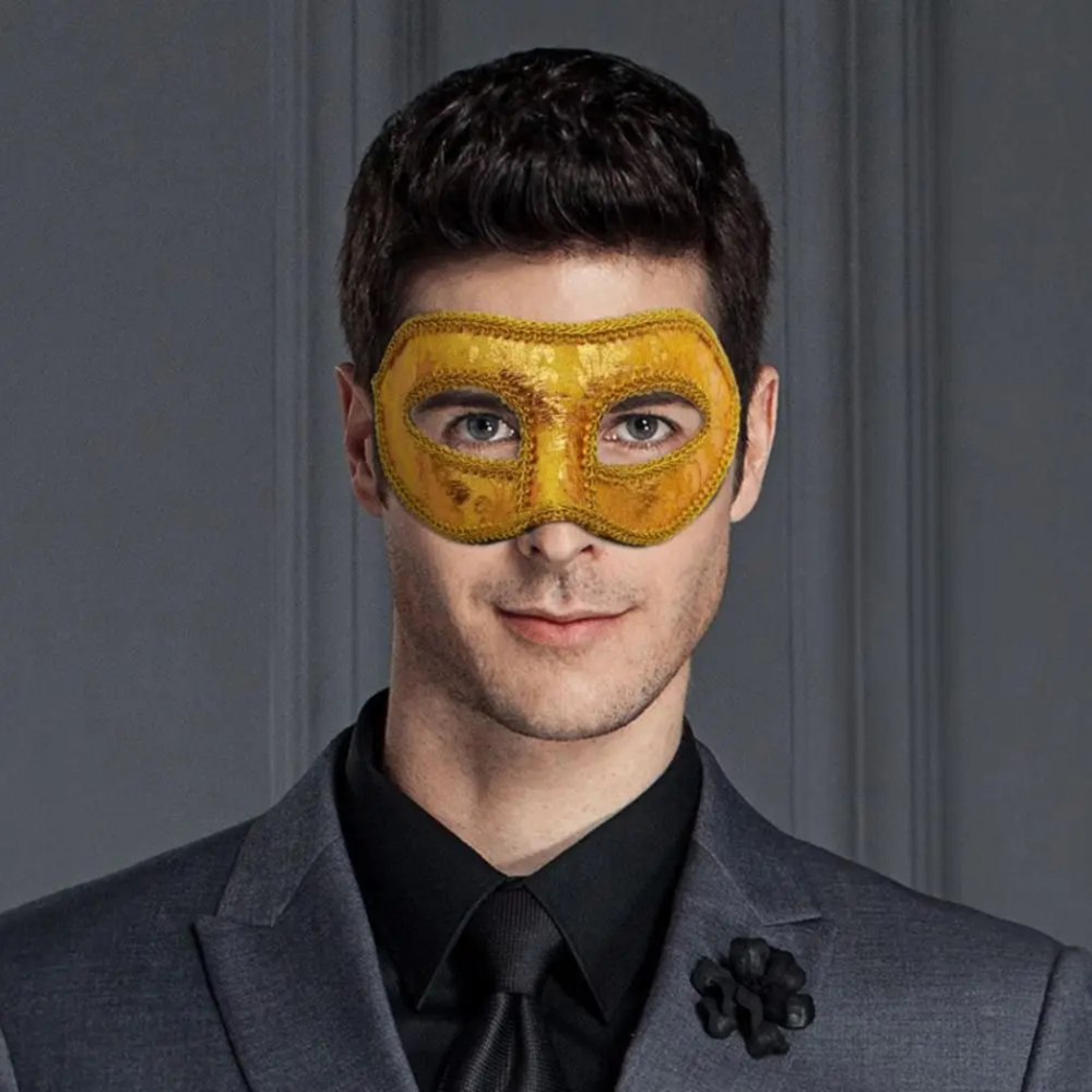 Men Mardi Gras Carnival Mask V - Respirator Half Face reseña y precio