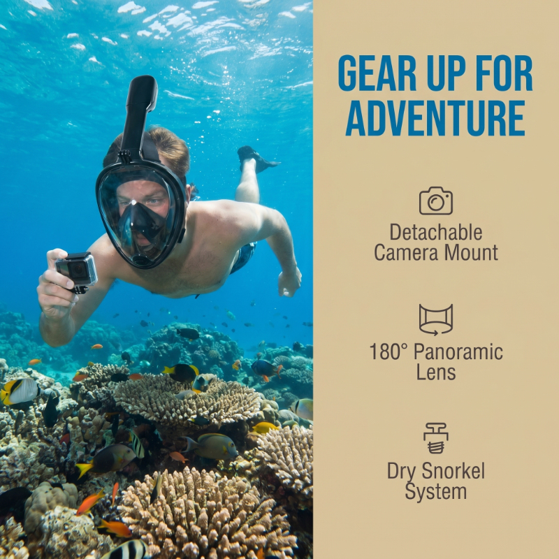 Safe Waterproof Snorkeling Div - Anti Pollution Mask reseña y precio