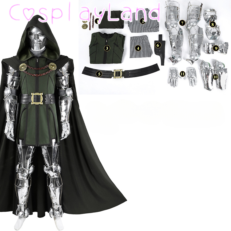 Black Doom Cosplay Costume Adu - Black Face Mask Pack reseña y precio