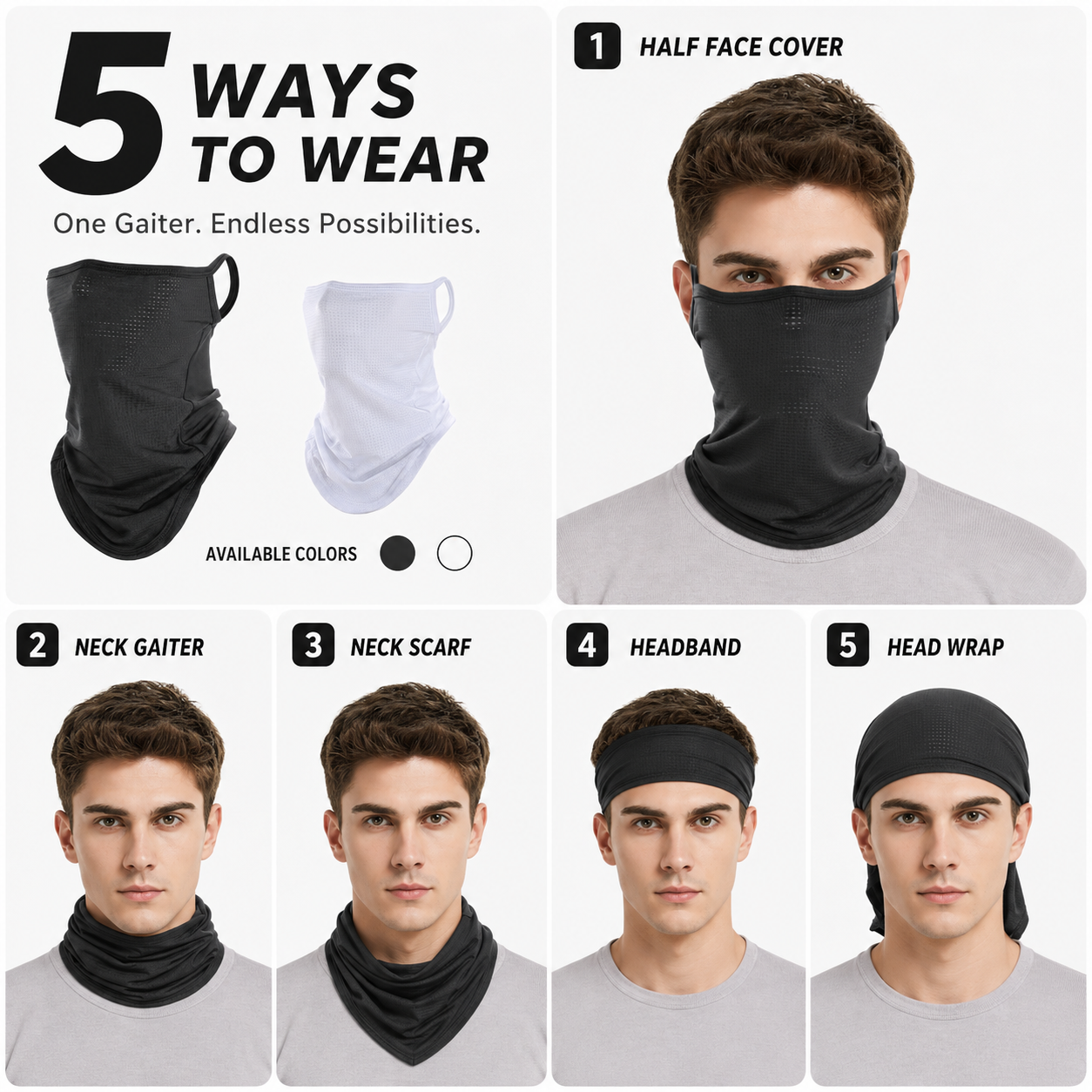 Breathable Quick-Dry Neck Gait - Respirator Half Face reseña y precio