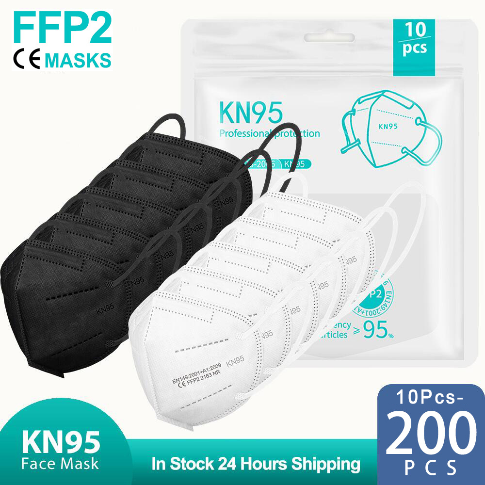 10-200PCS mascarillas fpp2 Bla - Disposable Surgical Mask reseña y precio