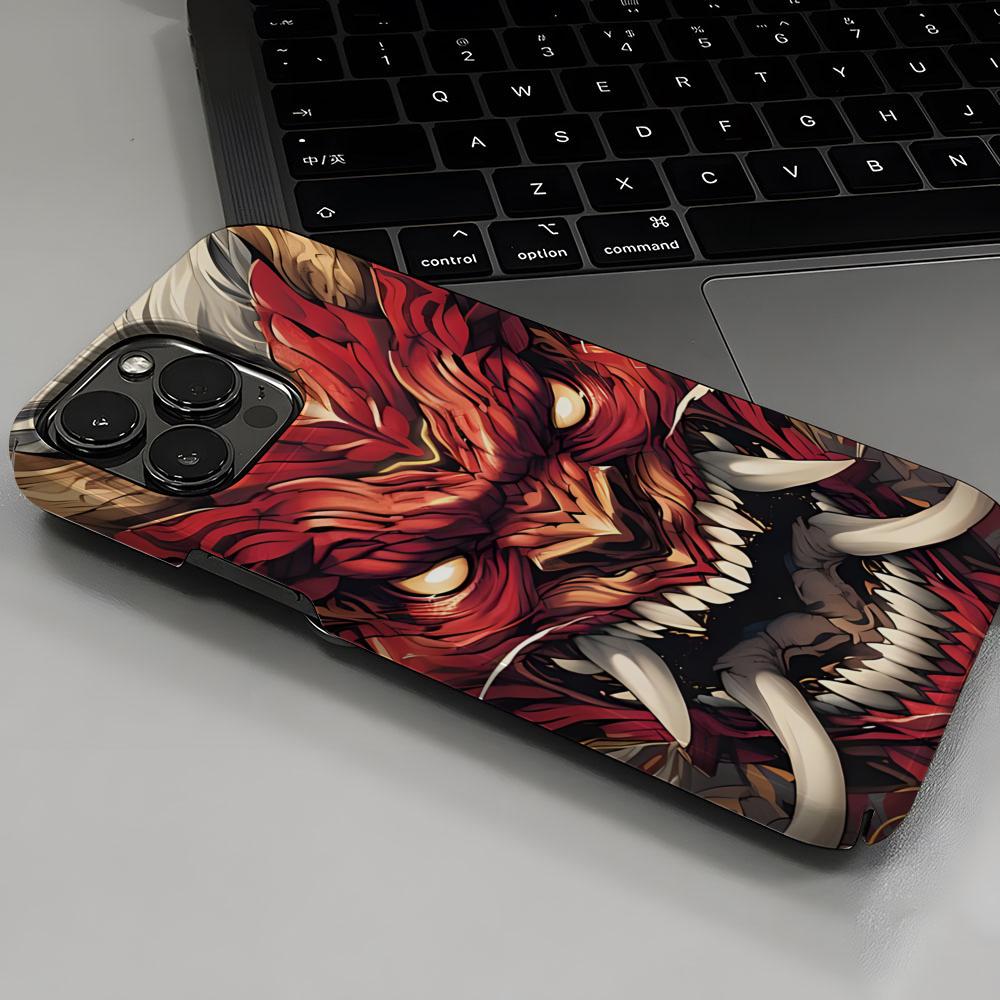 Japanese Samurai Oni Mask Phon - Mask Case Hard Shell reseña y precio
