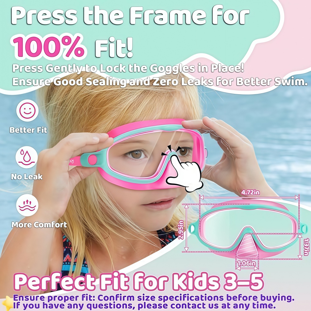 Kids Swim Goggles with Nose Co - Anti Pollution Mask reseña y precio