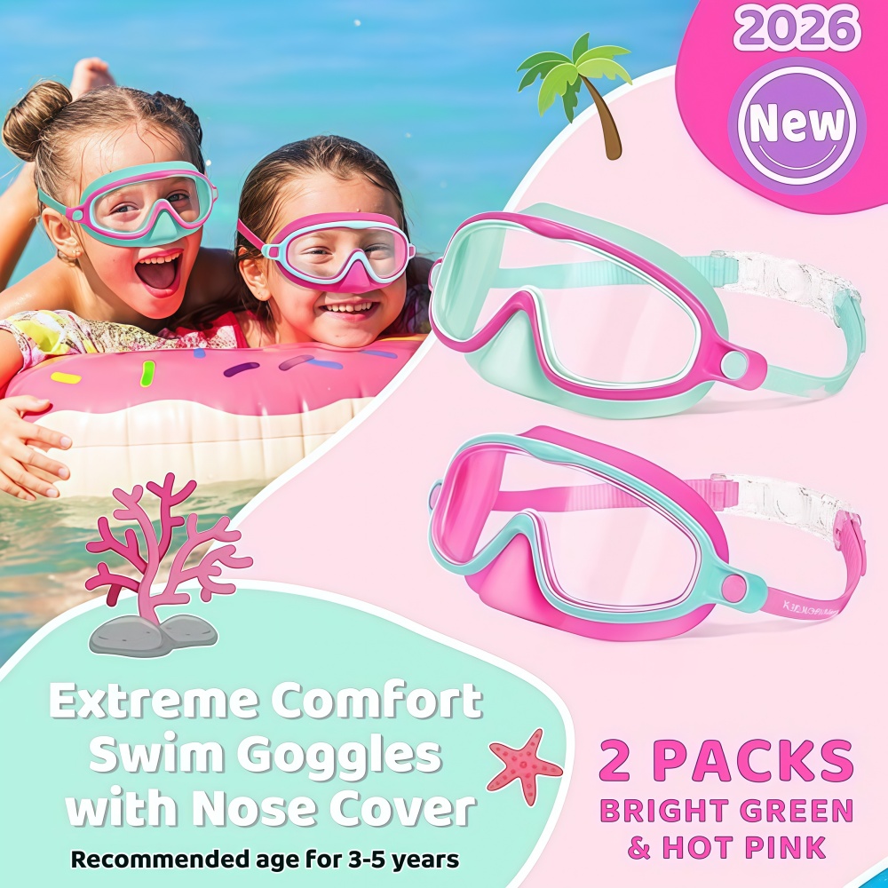 Kids Swim Goggles with Nose Co - Anti Pollution Mask reseña y precio