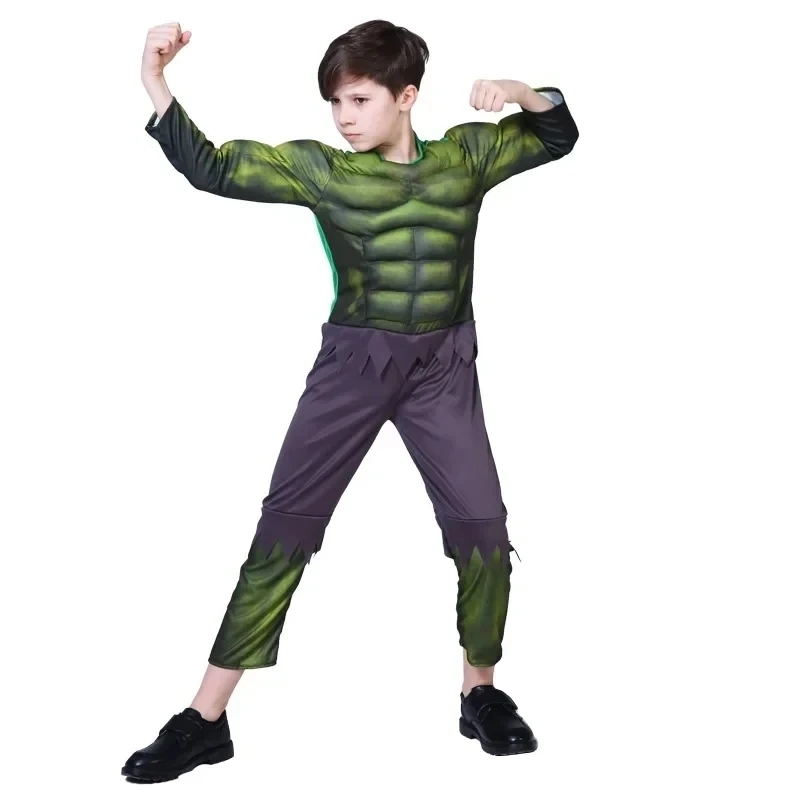 New Hulk Muscle Costume Superh - Kids Face Mask reseña y precio