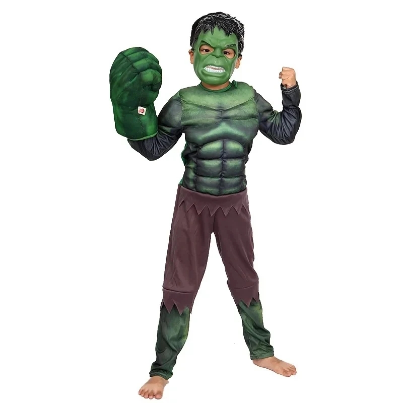 New Hulk Muscle Costume Superh - Kids Face Mask reseña y precio