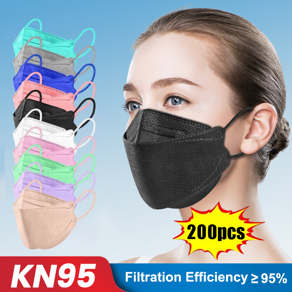 10-200pcs ffp2 mascarillas CE  - Disposable Surgical Mask reseña y precio