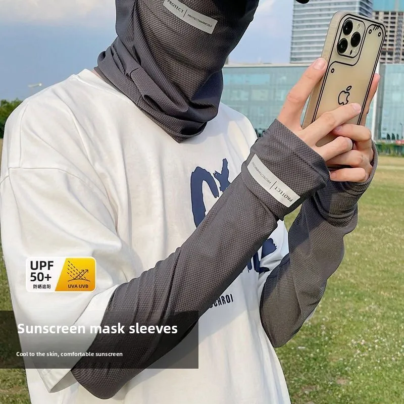 Ice Silk Sun Sleeves,Driving U - Sports Mask Breathable reseña y precio