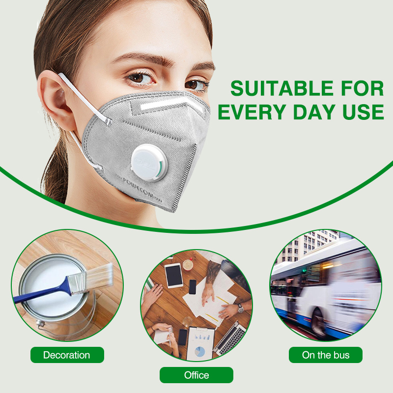 POWECOM KN95 Masks Activated C - Disposable Surgical Mask reseña y precio
