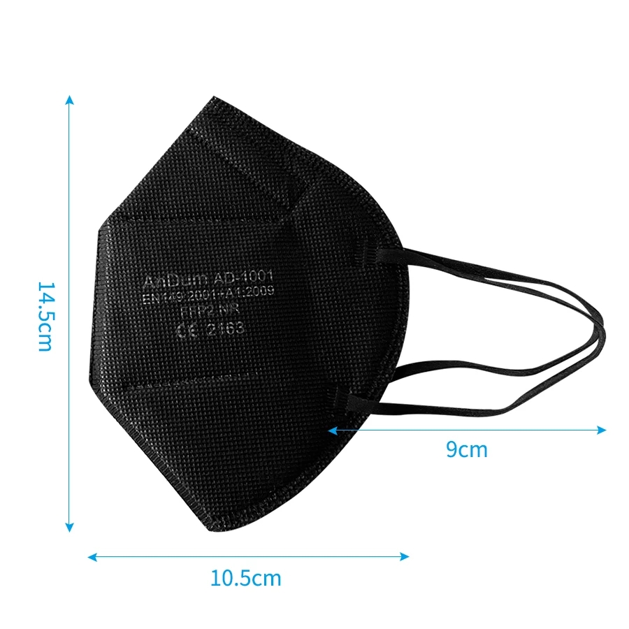 10PCS FFP2 Mask CE Approved Fi - Anti Pollution Mask reseña y precio
