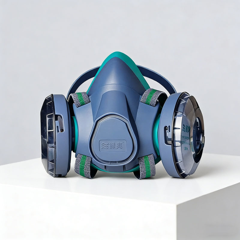 Dual Filter Silicone Half Face - Respirator Half Face reseña y precio