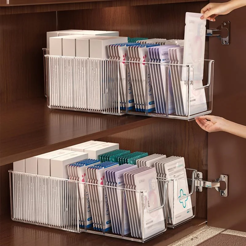 Extendable Acrylic Makeup Orga - Face Mask Storage Box reseña y precio