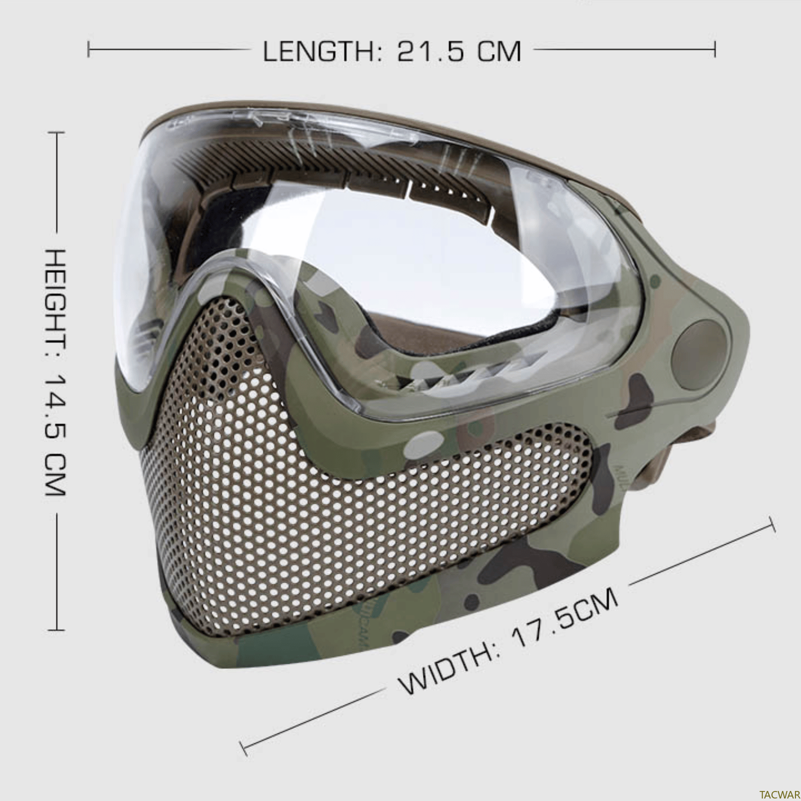 Airsoft Steel Mesh Mask Full F - Anti Pollution Mask reseña y precio