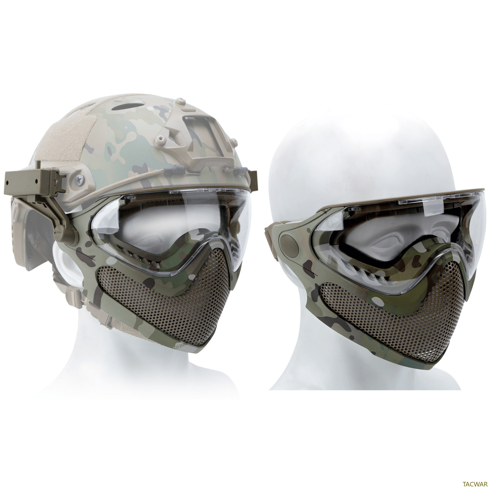 Airsoft Steel Mesh Mask Full F - Anti Pollution Mask reseña y precio