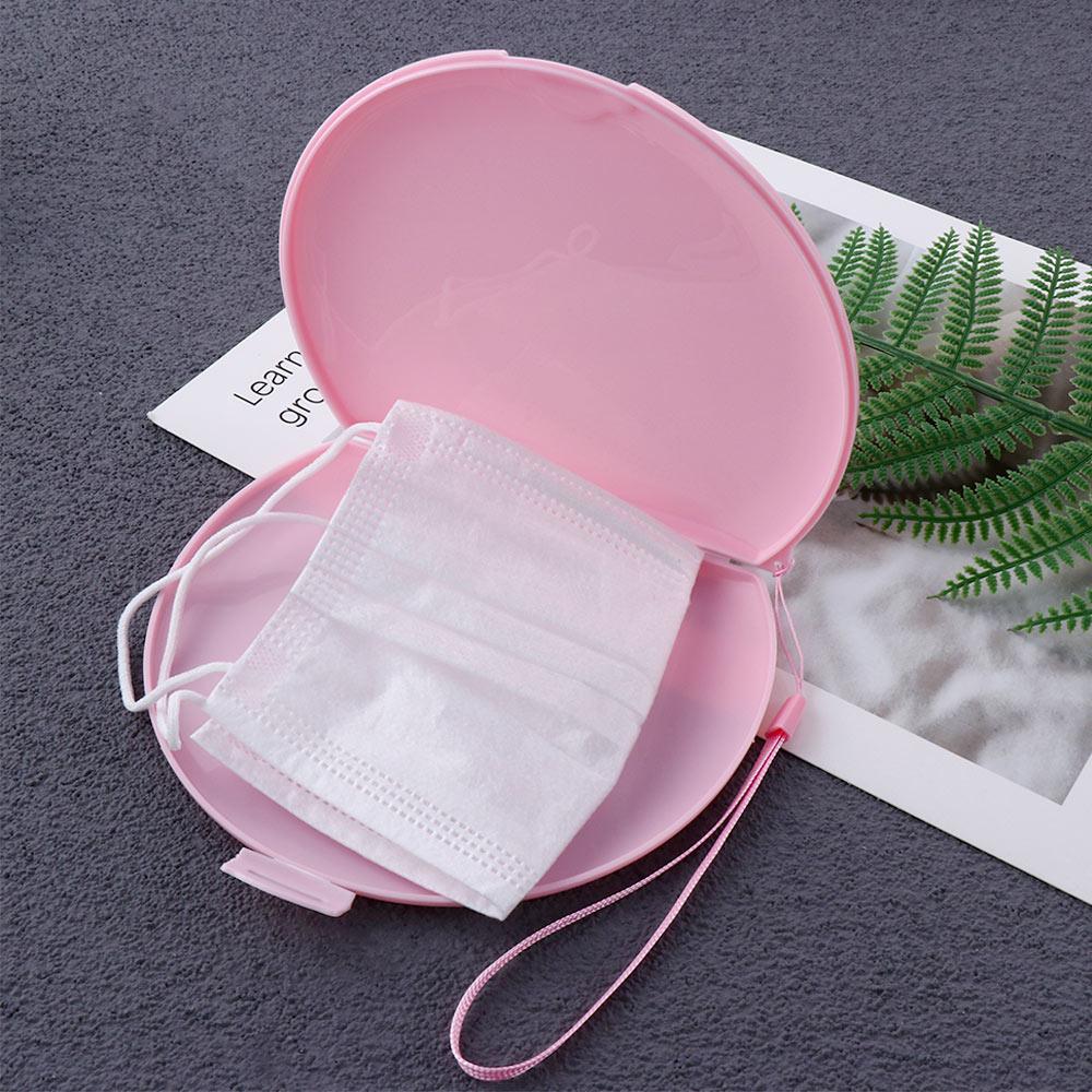 Unisex Portable Semicircle Fac - Face Mask Storage Box reseña y precio