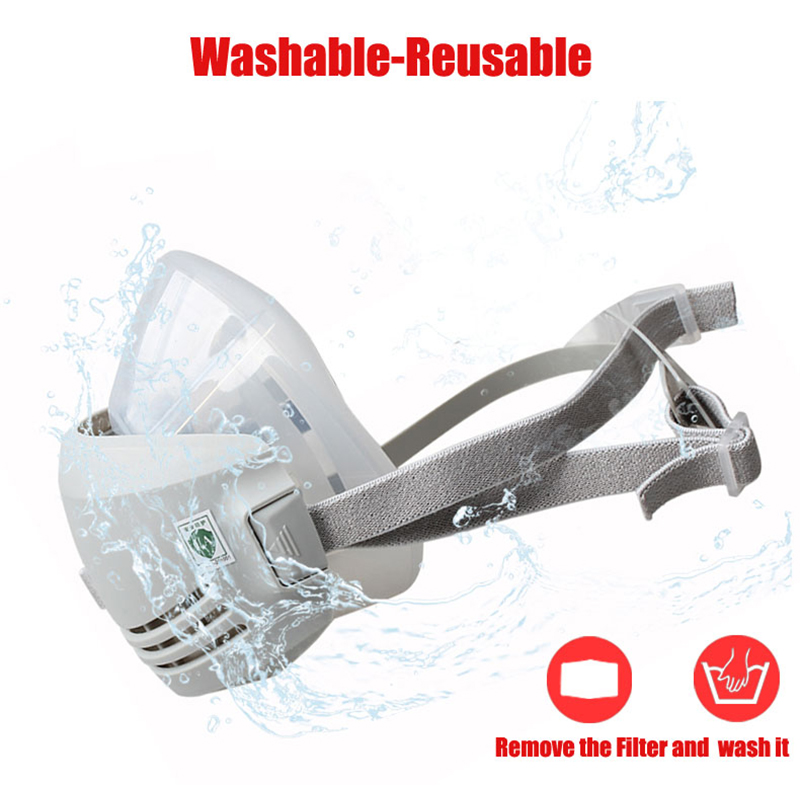 Silicone Dust-proof Gas Mask R - Dust Mask Construction reseña y precio
