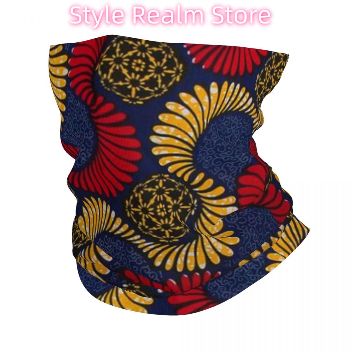 Ankara African Pattern Bandana - Neck Gaiter Face Cover reseña y precio