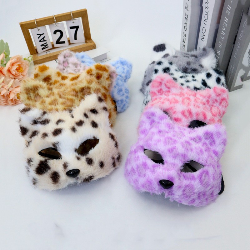 Furry Cat Mask Half Face Leopa - Respirator Half Face reseña y precio