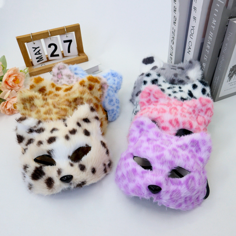 Furry Cat Mask Half Face Leopa - Respirator Half Face reseña y precio