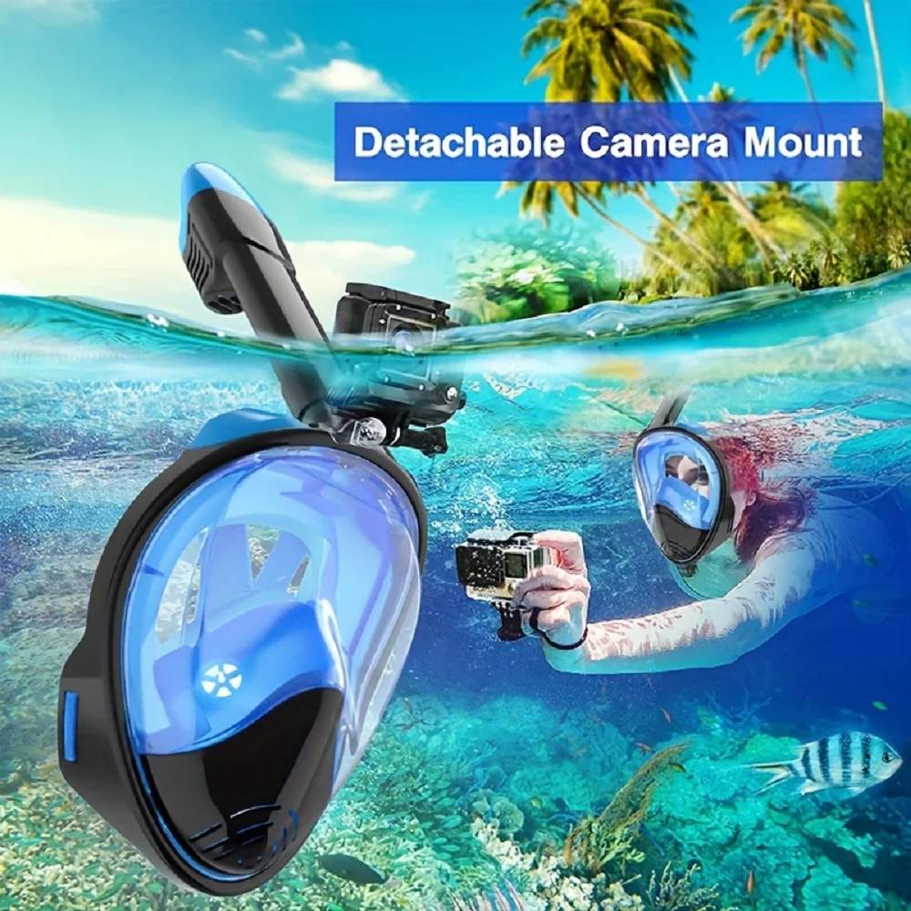 Full Face Snorkel Mask Snorkel - Anti Pollution Mask reseña y precio