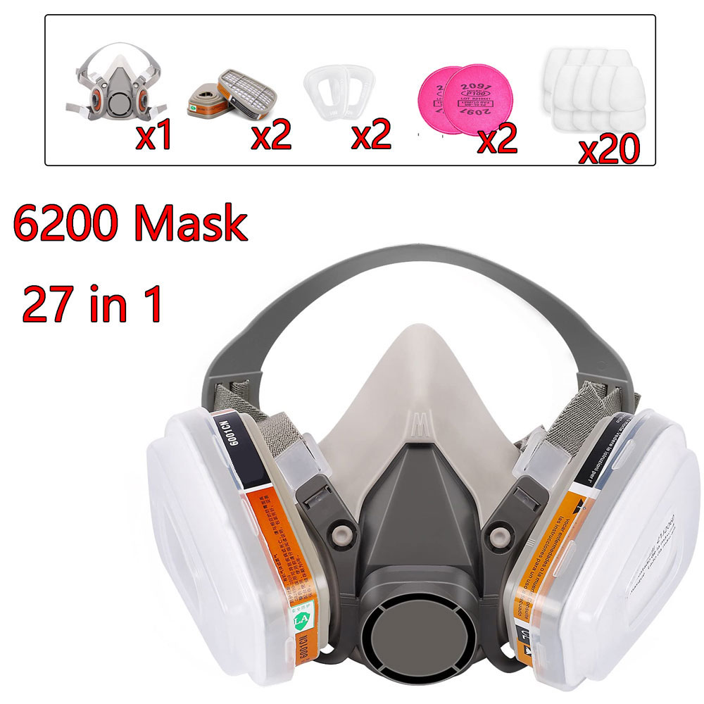 Gas Mask 6200 Set Vehicle Pain - Face Mask Storage Box reseña y precio