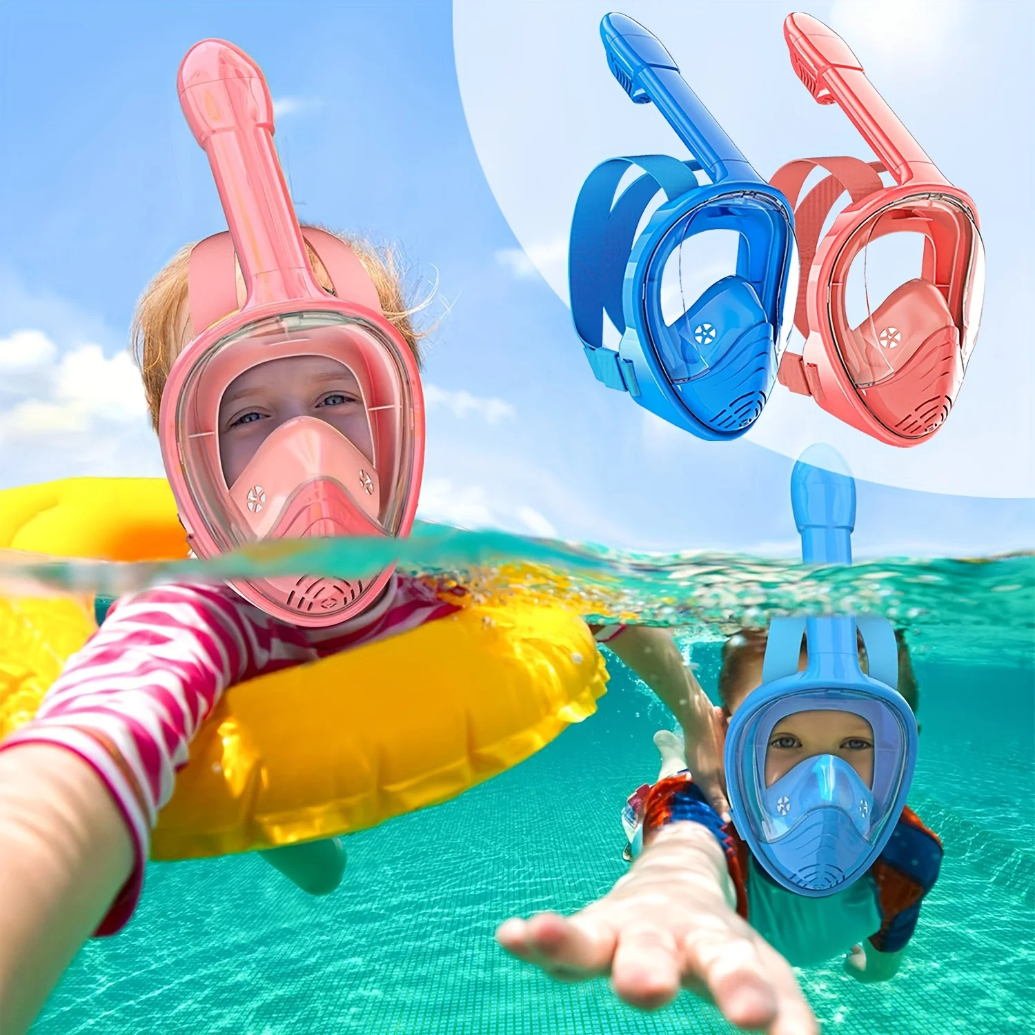 Kids Full Face Snorkel Mask fo - Anti Pollution Mask reseña y precio
